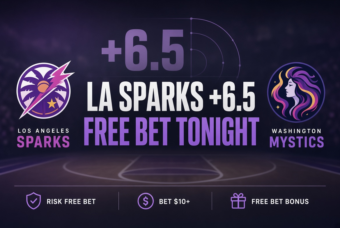 WNBA free bet Sparks +6.5 Aug 15th