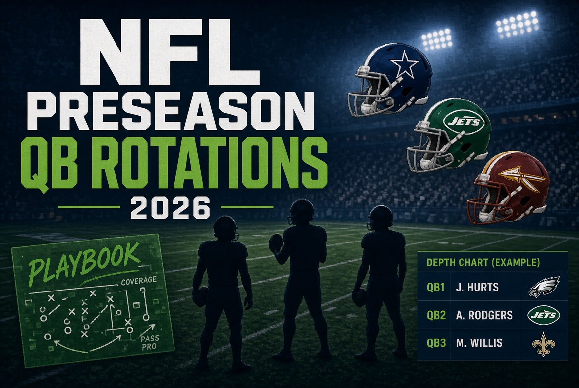 NFL QB rotations Aug 15 2026
